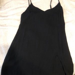 MARLOWE Reformation LARGE black slip dress
